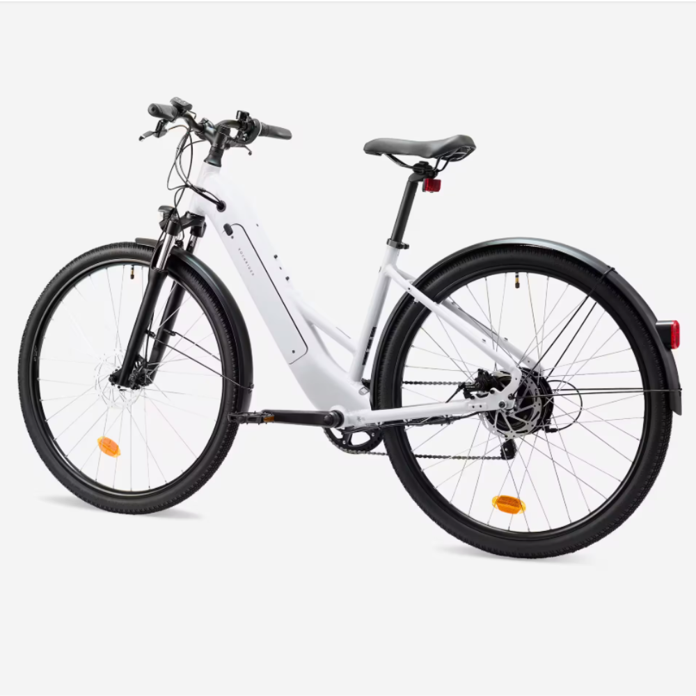 Allroad Elektrofahrrad E-ACTV 100 Perlgrau Tiefeinsteiger